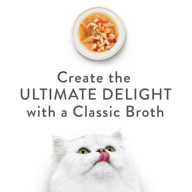 Fancy Feast Bouillons classiques Collection Emballage assorti, Gâteries pour Chats 40 g x 12