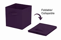 Mainstays panier de rangement en forme de cube,pliable, organisation de la maison, les principaux matériaux sont du tissu non usé et du papier cartonné, parfait pour la crèche, la salle de jeux, etc.