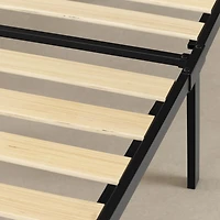 Lit plateforme en métal avec cannage de la collection Hoya South Shore