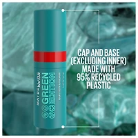 Maybelline New York Rouge à Lèvres Green Edition Butter Cream, avec Beurre de Cacao, Couleur Ultra-Pigmentée Crémeuse, Ecliptic, Violet, 3.4g