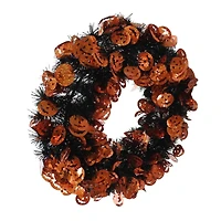 Couronne ronde d'Halloween Couronne ronde de citrouille d'Halloween