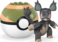 MEGA Pokemon Alolan Rattata Building Toy Kit, Poseable Action Figure (29 Pieces) for Kids