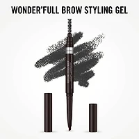 Rimmel Crayon à sourcils Brow This Way Fill & Sculpt, double extrémité, formule crémeuse, modulable, jusqu'à 12h d'usure, 100% Sans Cruauté Définissez & Sculptez vos sourcils