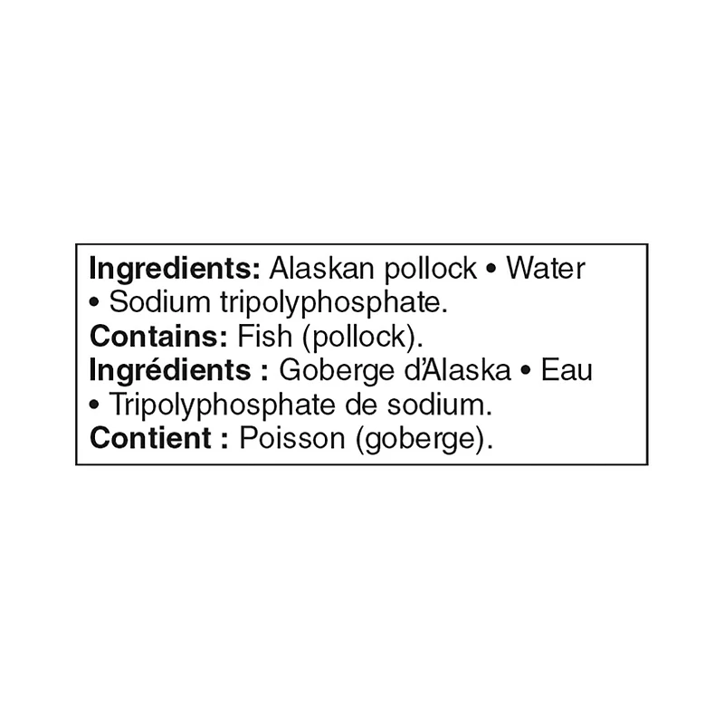 Filets de goberge d’Alaska sauvage Great Value 560 g
