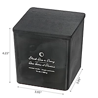 14 Oz De Haut Brillant 2 Mèches Carrées De Rose Noire Et Pivoine