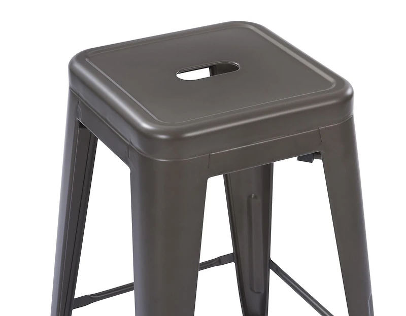 Ensemble de 4 tabourets de bar en métal de 24 po de Mainstays - Multicolores