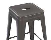 Ensemble de 4 tabourets de bar en métal de 24 po de Mainstays - Multicolores