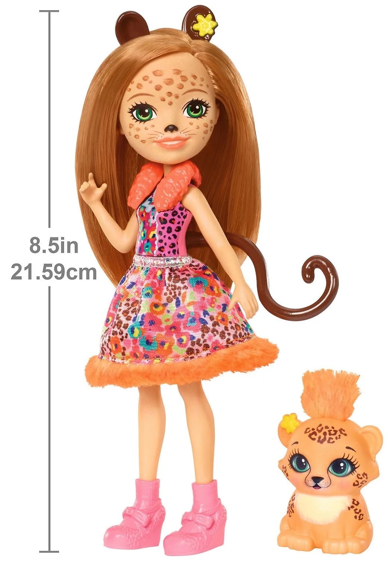 Enchantimals Cherish Cheetah Doll & Quick-Quick Cheetah Figure