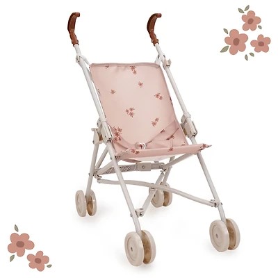 Poussette-canne pour poupée 509 Crew - Poussette pour enfants, facile à plier, à ranger et à transporter, convient aux poupées jusqu'à 46 cm, à partir de 3 ans, couleur Beige Flora Ballet