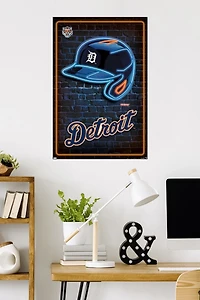 MLB Detroit Tigers - Neon Helmet 23 Wall Poster, 22.375" x 34"