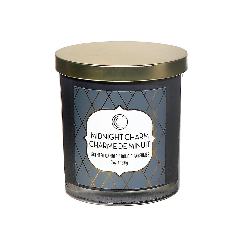 7 Oz Scented Jar Bougie Avec Couvercle (Charm Minuit) - Set of 2