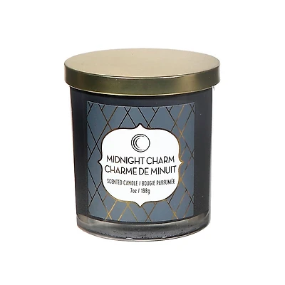7 Oz Scented Jar Bougie Avec Couvercle (Charm Minuit) - Set of 2