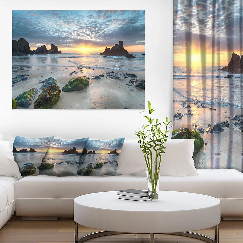 Designart Beautiful Porthcothan Bay Canvas Wall Art