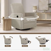 Evolur Raleigh Basic Glider |Recliner| Rocker