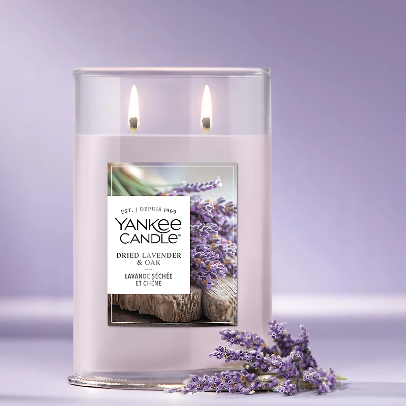 Bougie parfumée Yankee Candle Signature, bougie en pot format grand 2 mèches