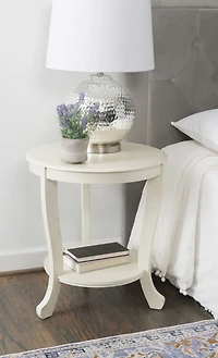 Dendrie Side Table, White