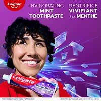 Colgate Max Fresh Knockout Toothpaste with Mini Breath Strips, Electric Mint, 150 mL