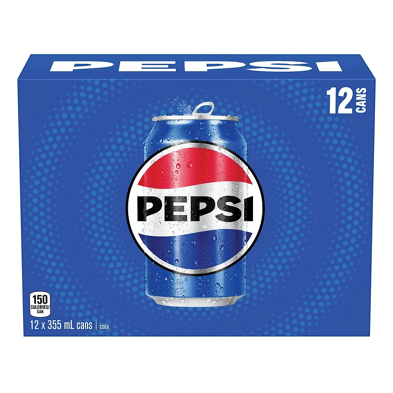 Pepsi Cola 12 x 355 ml, canettes 12x355mL