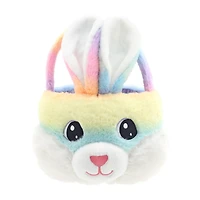 Façon de célébrer le panier en peluche de joues joufflu, arc-en-ciel