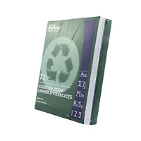 95 / 5,000 Cahiers d'exercices recyclés Hilroy, 72 pages, 1/2 interligné et 1/2 ligné, 9-1/8 x 7-1/8, 72 pages