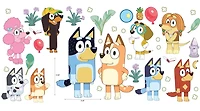 RoomMates Bluey Family & Friends Peel and Stick Wall Decals for Kids