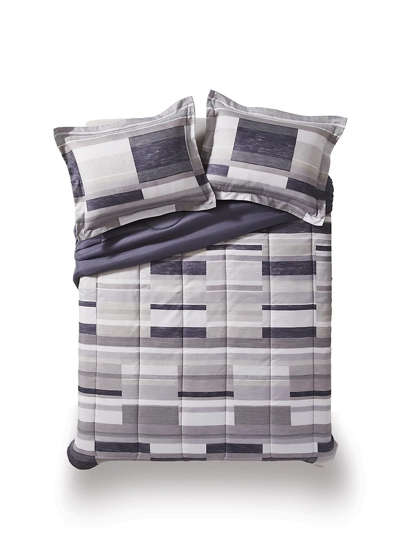 Ensemble d'edredon Imprime de Mainstays 1 place-2 morceaux 2 places/grand- 3 morceaux