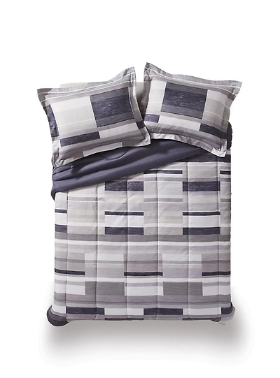 Ensemble d'edredon Imprime de Mainstays 1 place-2 morceaux 2 places/grand- 3 morceaux