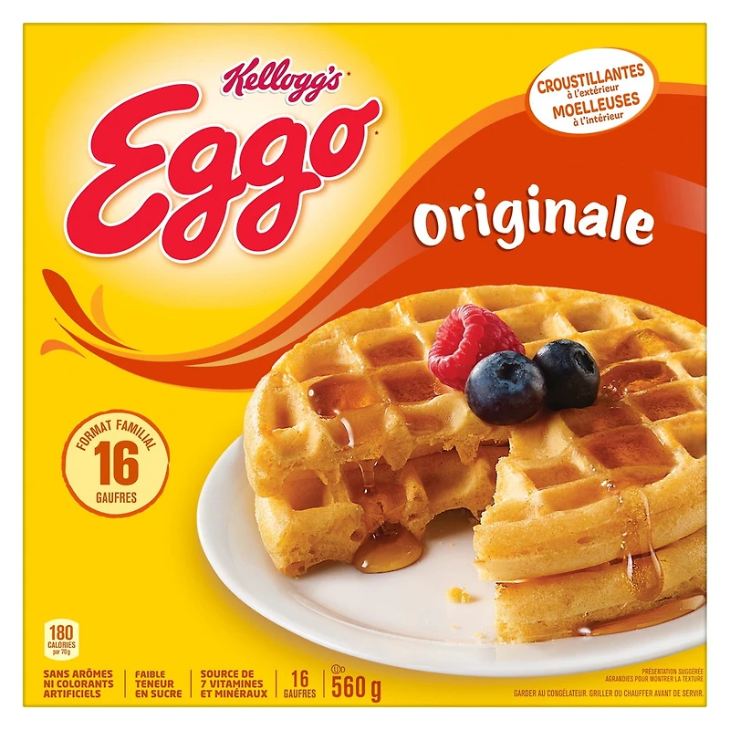 Gaufres EGGO* Originale, 560g (16 gaufres) 560 g, 16 gaufres