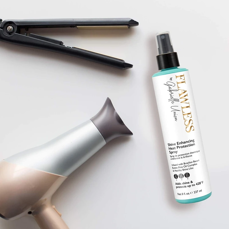 Spray de protection thermique améliorant la brillance