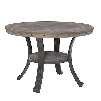 Trager Dining Table, Pewter