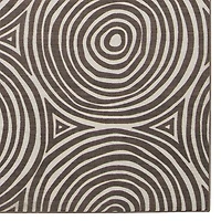 Outdoor Washable Ocoee Ivory & Brown 7' x 9' Area Rug