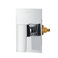 Valve de douche à pression équilibrée avec connexion PEX 1/2 po pour l'entrée, fini chrome