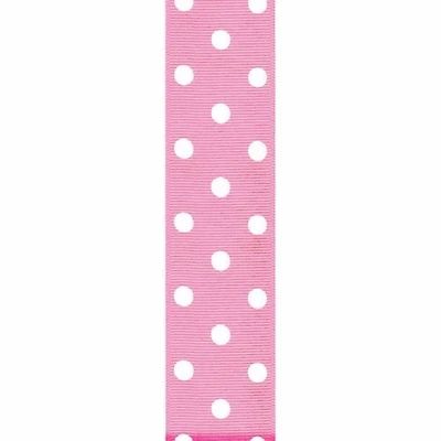 Offray 39mm Polka Dot Grosgrain Ribbon, Polka Dot