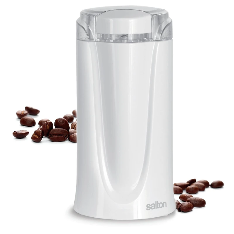 Salton Coffee, Spice & Herb Electric Grinder - White, CG1990WH