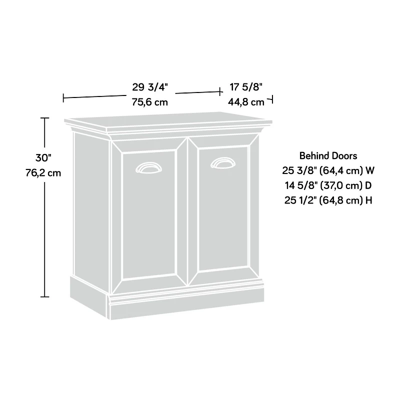 Sauder La Collection Sonnet Springs Meuble d’appoint, Finition Pebble Pine, 435766