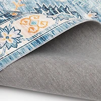 Tommin Blue and Yellow Woven Area Rug