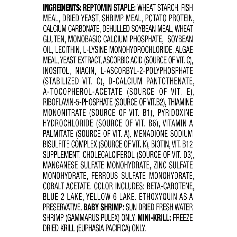 ReptoMin Aquatic Turtle Frog & Newt Food, 44 g