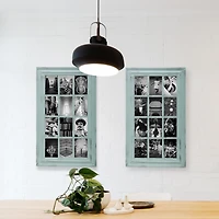 KG Collage Frame, Green, Holds 12 4x6”