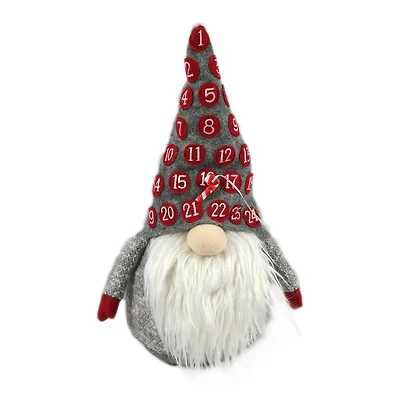 Temps de vacances 18 pouces Calendrier Gnome - Gris