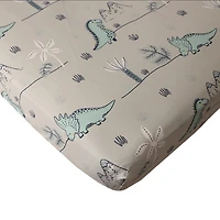 3-Piece Toddler Bedding Set, Grey Dinosaur