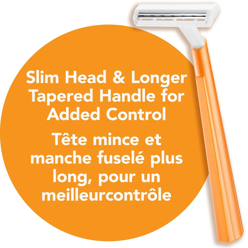 Rasoir jetable homme BIC Twin Select Sensitive Skin, 2 lames, paquet de 18