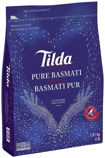 Riz basmati pur de Tilda E-TILDA 4LB PURE BAS