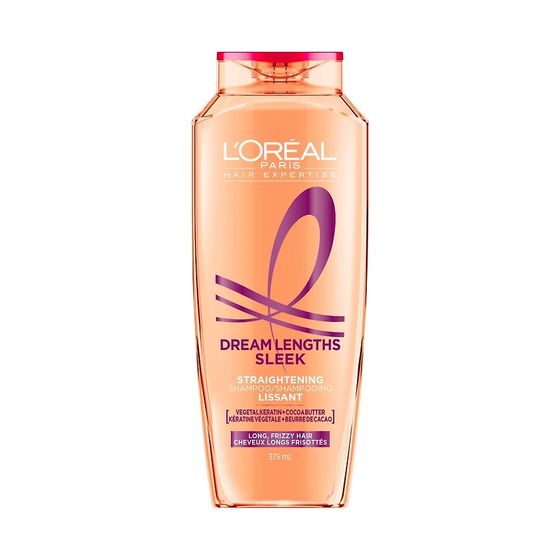 L'Oréal Paris Dream Lengths Sleek Stretching Shampoo 375 ml, For Long, Frizzy Hair