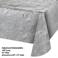 Nappe argentée métallique 108 po x 54 po, 1 ct