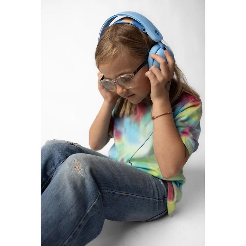 Casque supra-auriculaire à isolation sonore pour enfants Skullcandy Grom - Bleu surf