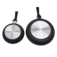 Starbasix Ensemble de 2 Poêles Antiadhésives, 20cm & 26cm, en Aluminium, Va au Four, Compatible avec le Lave-Vaisselle
