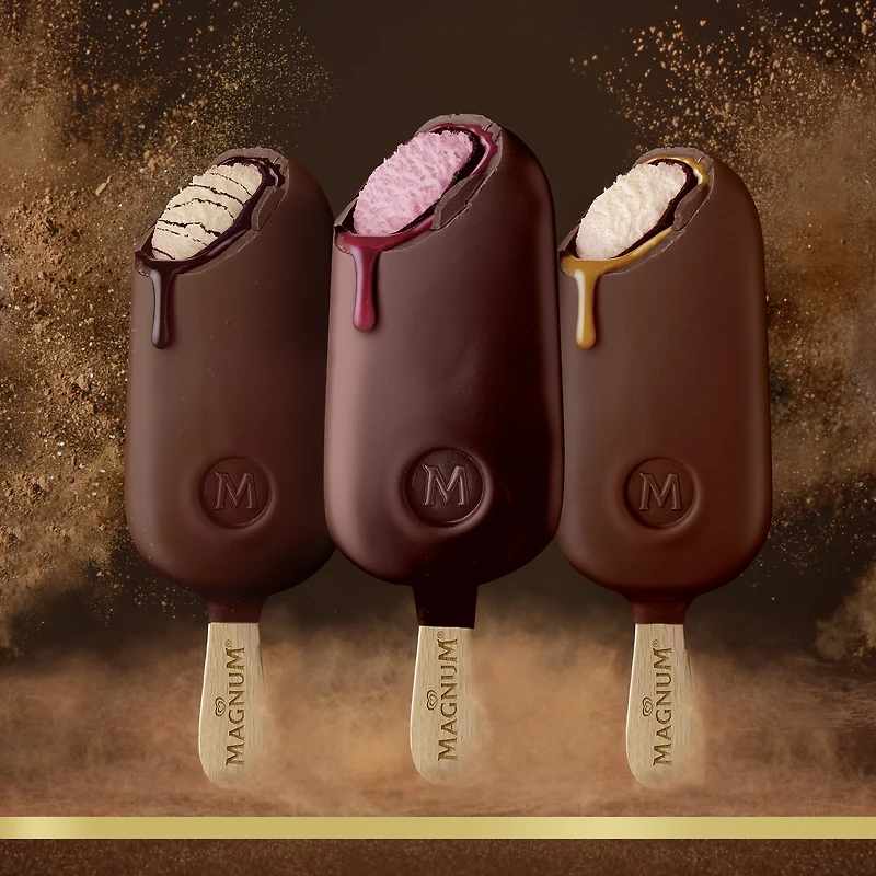 Barre de crème glacée Magnum Double Caramel 3 x 90 ml