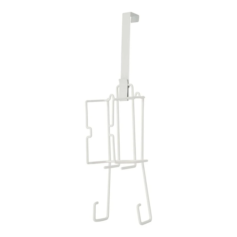 Mainstays Hanging Door Ironing Board and Iron Rack, Suitable for Storing T-leg and Four-leg Ironing Boards, Wall Mount