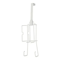 Mainstays Hanging Door Ironing Board and Iron Rack, Suitable for Storing T-leg and Four-leg Ironing Boards, Wall Mount