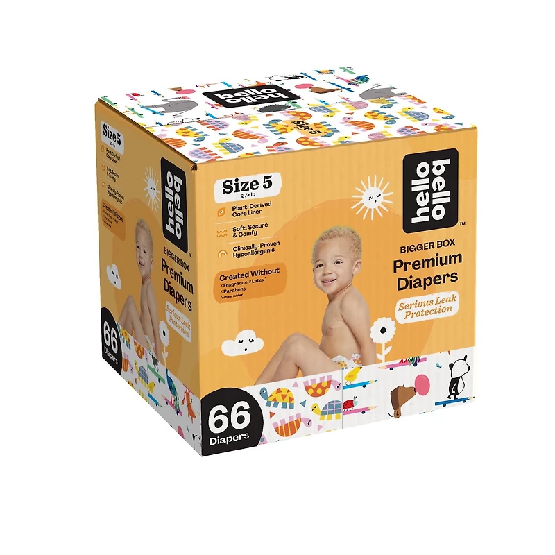 Hello Bello™ Diapers - Club Pack - Size N (0-10 lbs) - 96 ct., Ultra-Soft, Cloth-Like Feel, Inside and Out!